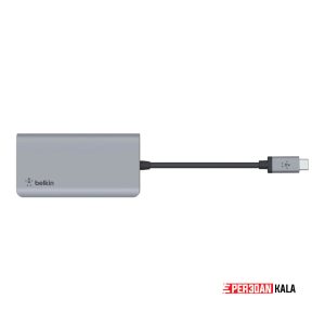 هاب شارژر 4 در 1 بلکین مدل Belkin Connect USB-C 4-in-1 Multiport Adapter AVC006 (آمریکایی) اورجینال