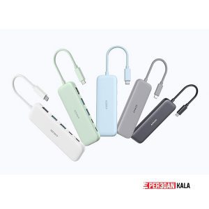 هاب شارژر 5 در 1 اَنکر مدل 332  Anker 332 USB-C Hub (5-in-1) with 4K HDMI Display 5Gbps  (ویتنام) اورجینال