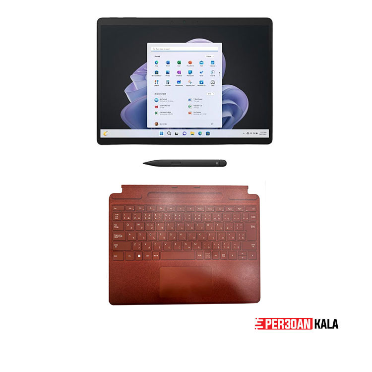سرفیس پرو 9 cori5 8GB/256GB مایکروسافت Microsoft Surface Pro 9 در حد نو ( همراه جعبه و کیبورد + قلم اسلیم پن 2 ) - Image 8